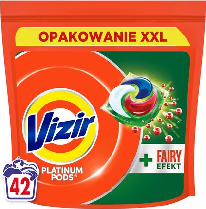 Vizir Platinum PODS  + Fairy Effect Kapsułki do prania, 42 prań