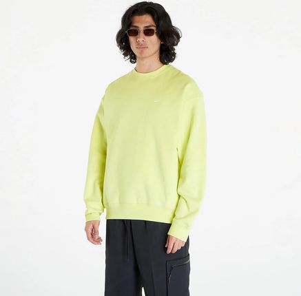 Nike Solo Swoosh Fleece Fabric Sweatshirt Bright Green/ White