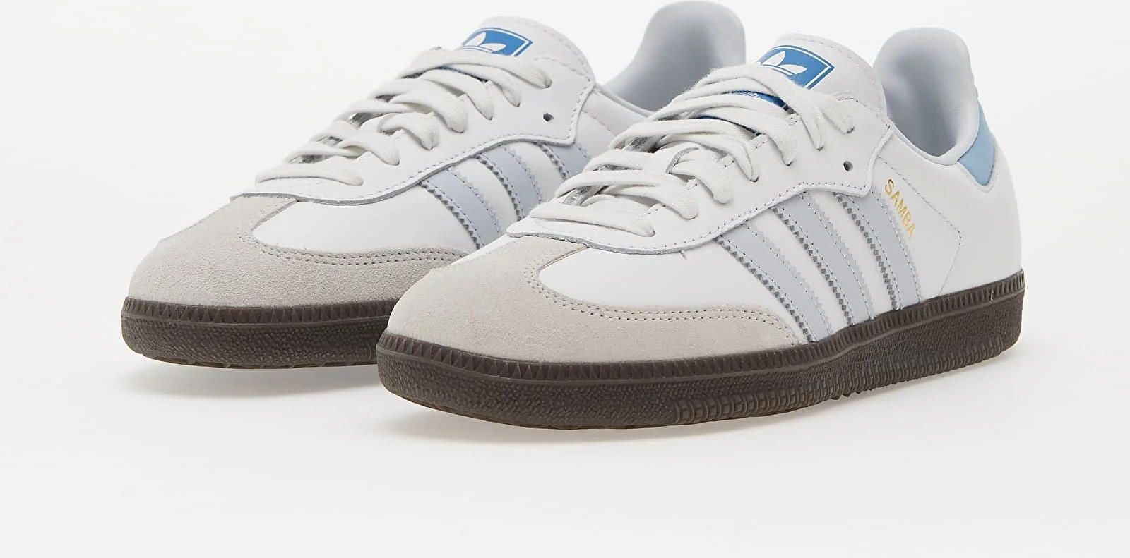 ★【ADIDAS】★Adidas Samba OG Core White Halo Blue★正規品★ Buty męskie adidas Samba Og Core White/ Halo Blue/ Gum5