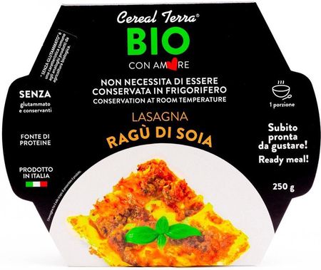 Cereal Terra Dania Gotowe Kremy Lasagne Z Sosem Sojowym Ragu Bio 250g