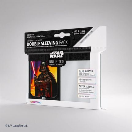 Gamegenic Star Wars Unlimited Double Sleeving Pack Darth Vader