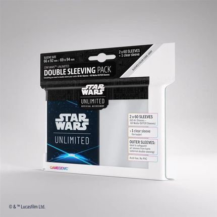 Gamegenic Star Wars Unlimited Double Sleeving Pack Space Blue