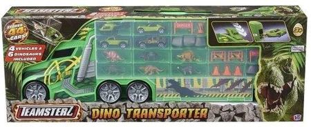 Hti Teamsterz Mega Transporter Dinozaur + 4 Autka Akcesoria