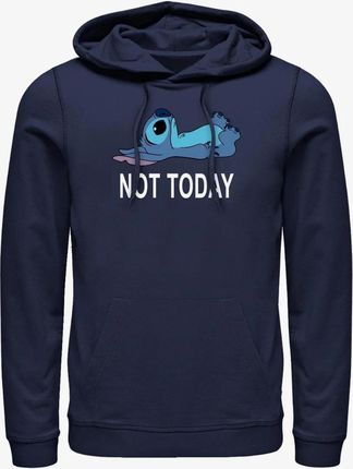 Queens Disney Lilo & Stitch - Not Today Unisex Hoodie Navy Blue