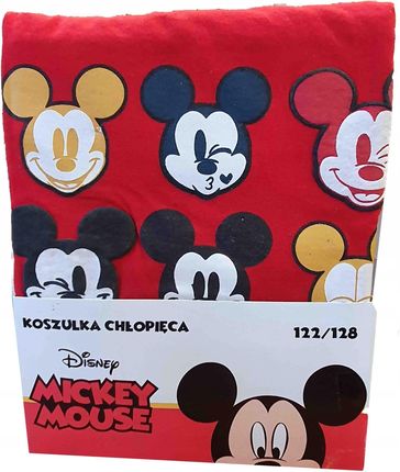 Disney Koszulka Chłopięca Mickey Mouse Czerwona 122/128