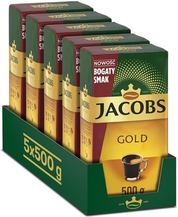 Jacobs Zestaw Kawy Mielonej Gold 5X500g