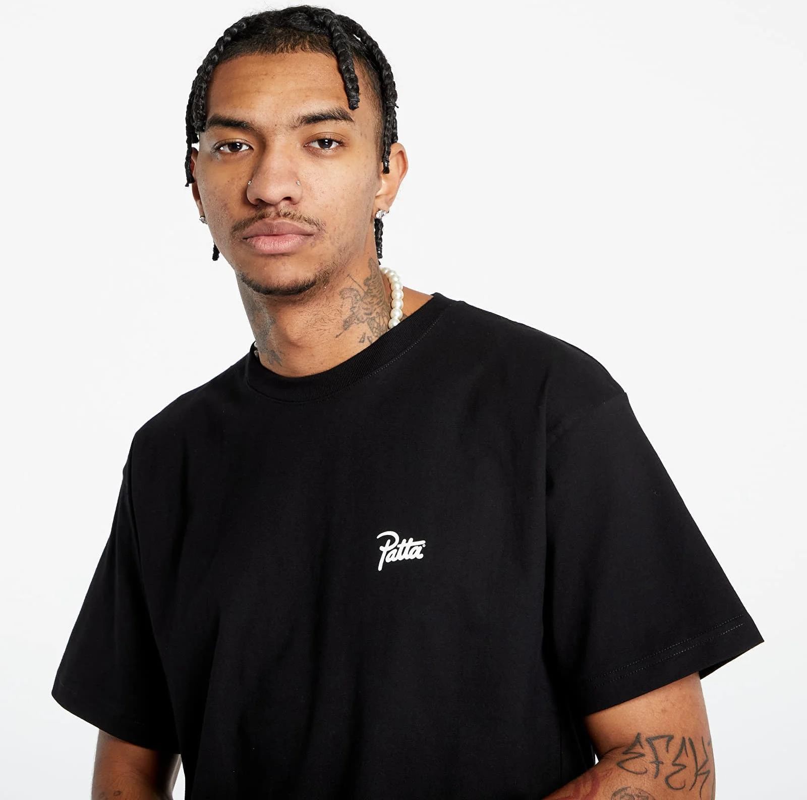 Tシャツ・カットソー LAUGHER PATMAT Hello T-Shirt Black PM29 c063fdb5-787a-458c-9c05-