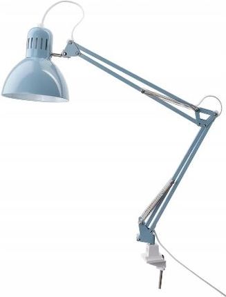 Ikea Tertial Lampa Biurkowa Jasnoniebieska