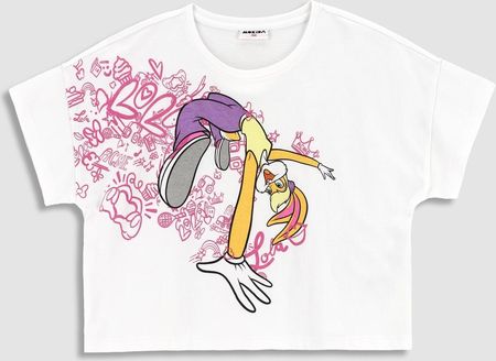 Dziewczęca bluzka Looney Tunes biała 152 Mokida