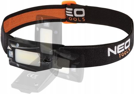Neo Tools Latarka Czołowa Akumulatorowa Usb 180 Lm Cob Led + Czujnik Ruchu