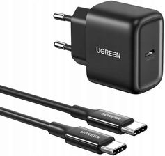 Zdjęcie Ugreen Ładowarka Sieciowa Cd250 25W Usb C Czarny Kabel Do 2M - Dąbrowa Białostocka