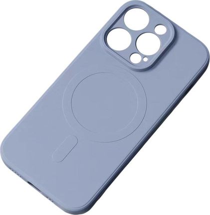 Hurtel Silikonowe Magnetyczne Etui Iphone 14 Pro Max Silicone Case Magsafe Szaroniebieskie