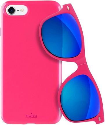 Puro Sunny Kit Etui Iphone 7 8 Okulary Se 2020 2022 Różowy Pink Ipc747Sunnykit1Pnk