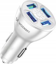 Wozinsky Ładowarka Samochodowa Wccaw 50W 4X Usb A Qc Biała