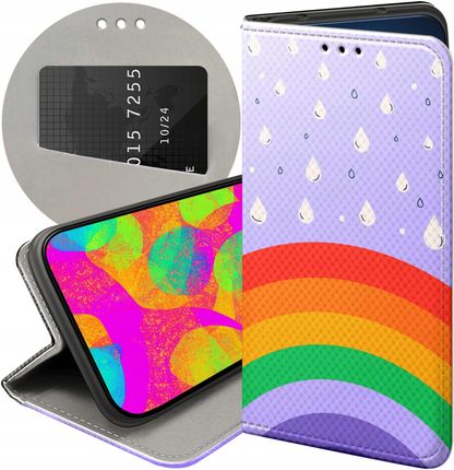 Hello Case Etui Z Klapką Do Realme 10 Pro 5G Tęcza Rainbow Futerał Pokrowiec
