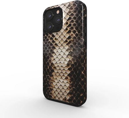 Eleganckie Etui do iPhone 15 Snake Skin z MagSafe