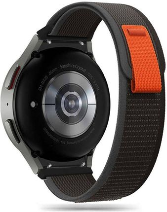 Pasek TECH-PROTECT Nylon do Samsung Galaxy Watch 4/5/5 Pro/6 (40/42/43/44/45/46/47mm) Czarno-pomarańczowy