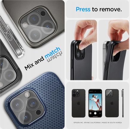 Spigen Szkło Nakładka Na Aparat Do Iphone 14 15 Pro Max Clear - zdjęcie 2