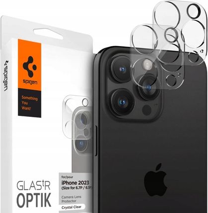 Spigen Szkło Nakładka Na Aparat Do Iphone 14 15 Pro Max Clear
