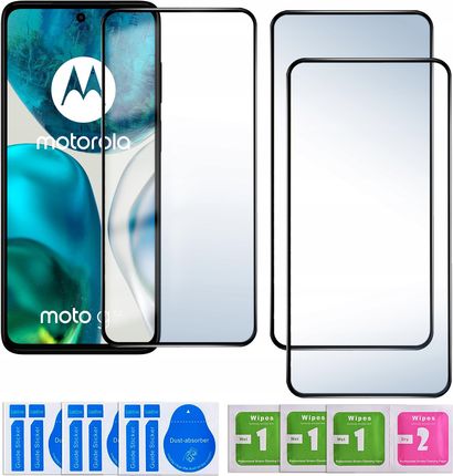 Krainagsm 3X Szkło Hartowane 5D Do Motorola Moto G52 G72 G82 Na Cały Ekran Pełne 9H