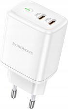 Ładowarka do telefonu Borofone Ładowarka Sieciowa Bn9 Reacher 2Xtyp C Qc 3 0 Pd 35W Biała - zdjęcie 1