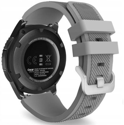 Zeetech Pasek Silikonowy Do Smartwatcha Zegarka 20mm Szary
