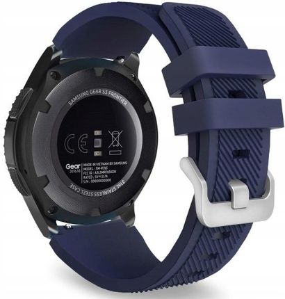 Zeetech Pasek Silikonowy Do Smartwatcha Zegarka 22mm Granatowy