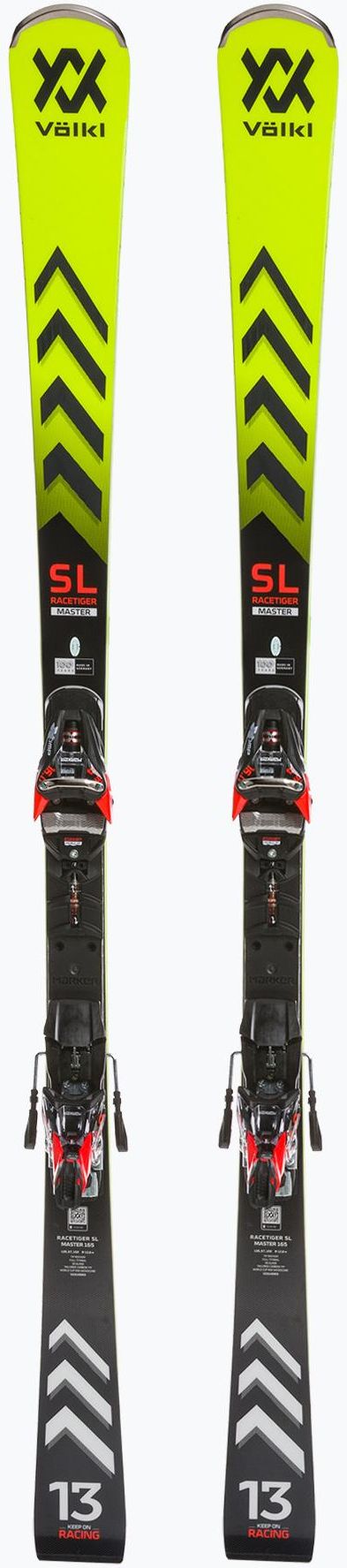 Narty Völkl Racetiger Sl Master + Xcomp 16 Gw Yellow/Black