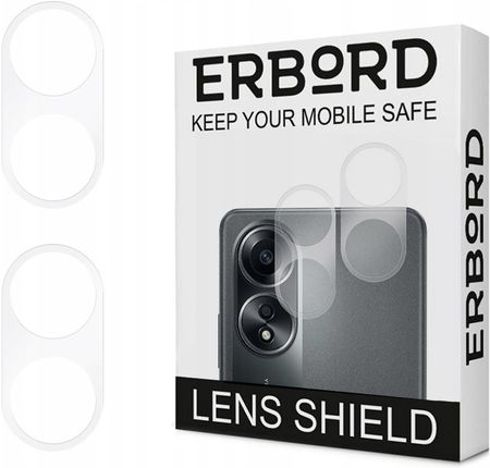 Erbord 2X Szkło Na Aparat Obiektyw Do Oppo A58 4G Lens Shield Dwie Sztuki