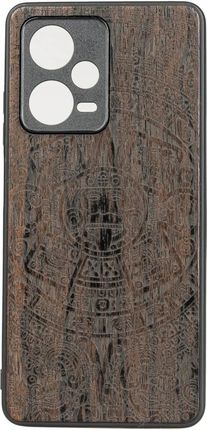 Bewood Drewniane Etui Redmi Note 12 Pro 5G Kalendarz Aztecki Ziricote