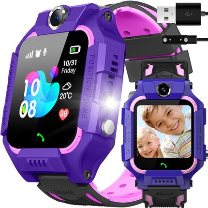 Logit Smartwatch Dla Dzieci Zegarek Aparat Lokalizator 2 Y1 Fioletowy