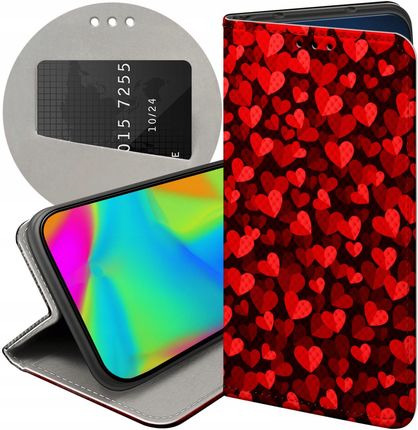 Hello Case Etui Z Klapką Do Motorola Moto G72 Walentynki Miłość Serce Futerał