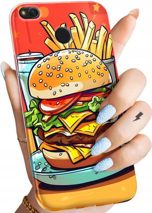 Hello Case Etui Do Xiaomi Redmi 4X Hamburger Burgery Fast Food Jedzenie Obudowa