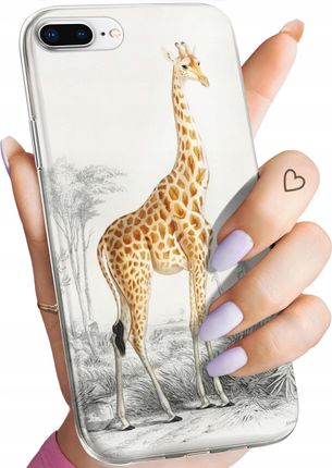 Hello Case Etui Do Iphone 7 Plus 8 Żyrafa Śmieszne Sawanna Obudowa
