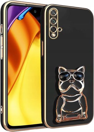 Itel Etui Glamour Dog 6D Do Huawei Nova 5T Honor 20 Uchwyt Podstawka Szkło