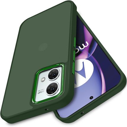 Krainagsm Etui Do Motorola Moto G84 5G Matowe Silicone Case Satynowe Plecki Szkło 9H