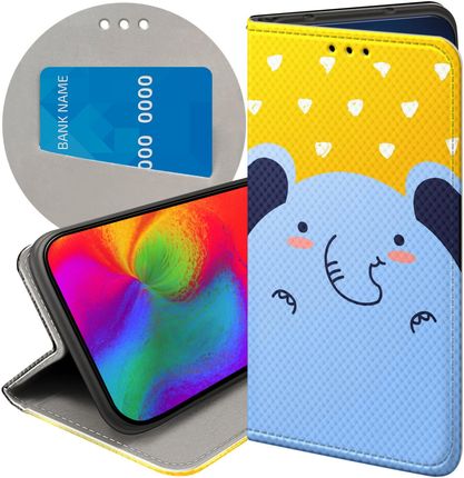 Hello Case Etui Z Klapką Do Xiaomi Redmi Note 8 Pro Słoń Słonie Słoniki Futerał