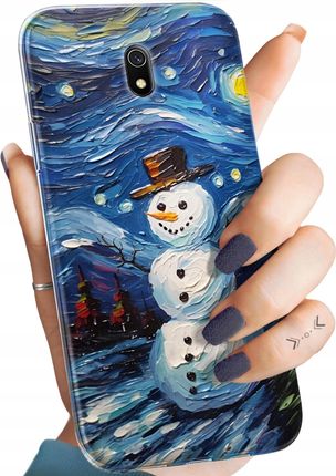 Hello Case Etui Do Xiaomi Redmi 8A Bałwan Zima Śnieg Obudowa Pokrowiec
