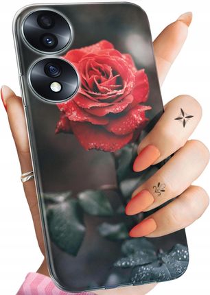 Hello Case Etui Do Huawei Honor X8 5G X6 70 Lite Róża Z Różą