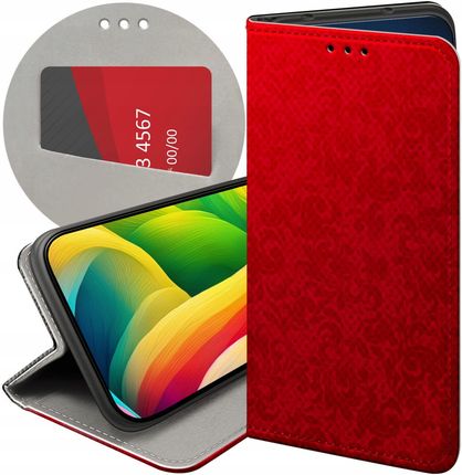 Hello Case Etui Z Klapką Do Huawei Honor X7A Czerwone Serca Róże Futerał