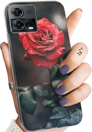 Hello Case Etui Do Motorola Moto S30 Pro 5G Edge 30 Fusion Róża Z Różą Rose
