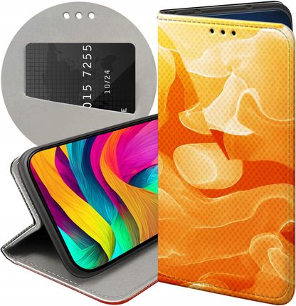 Hello Case Etui Z Klapką Do Motorola Moto G22 4G Pomarańczowe Pomarańcze Orange