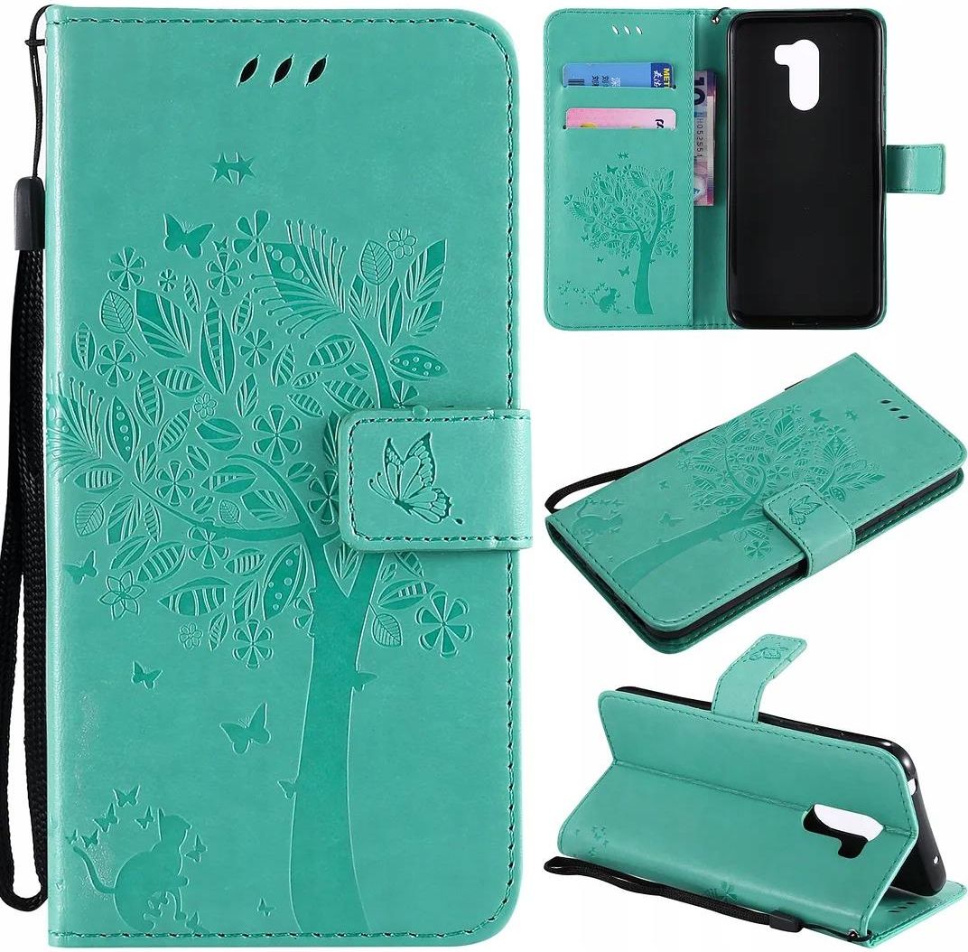 SATURCASE Capa para Xiaomi Mi A3, suporte de anel híbrido 2 em 1 [PC e