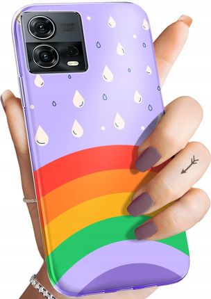 Hello Case Etui Do Motorola Moto S30 Pro 5G Edge 30 Fusion Tęcza Rainbow
