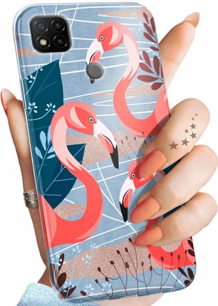 Hello Case Etui Do Xiaomi Redmi 9C Flaming Flamingi Ptaki Obudowa Pokrowiec
