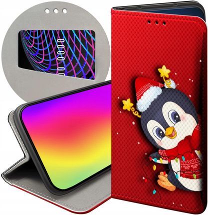 Hello Case Etui Z Klapką Do Xiaomi Redmi Note 9 Święta Christmas Mikołaj Pingwin