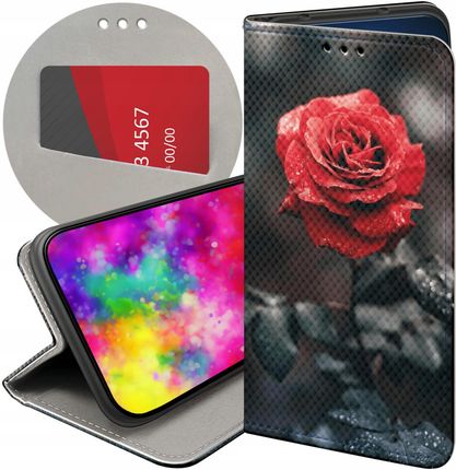 Hello Case Etui Z Klapką Do Sony Xperia 1 Iii Róża Różą Rose Futerał Pokrowiec