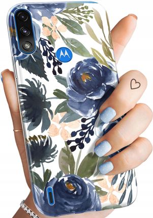 Hello Case Etui Do Motorola Moto E7 Power Kwiaty Kwieciste Flower Obudowa