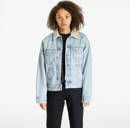 Calvin Klein Jeans Sherpa Denim Jacket Blue