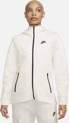Damska bluza z kapturem i zamkiem na całej długości Nike Sportswear Tech Fleece Windrunner - Brązowy